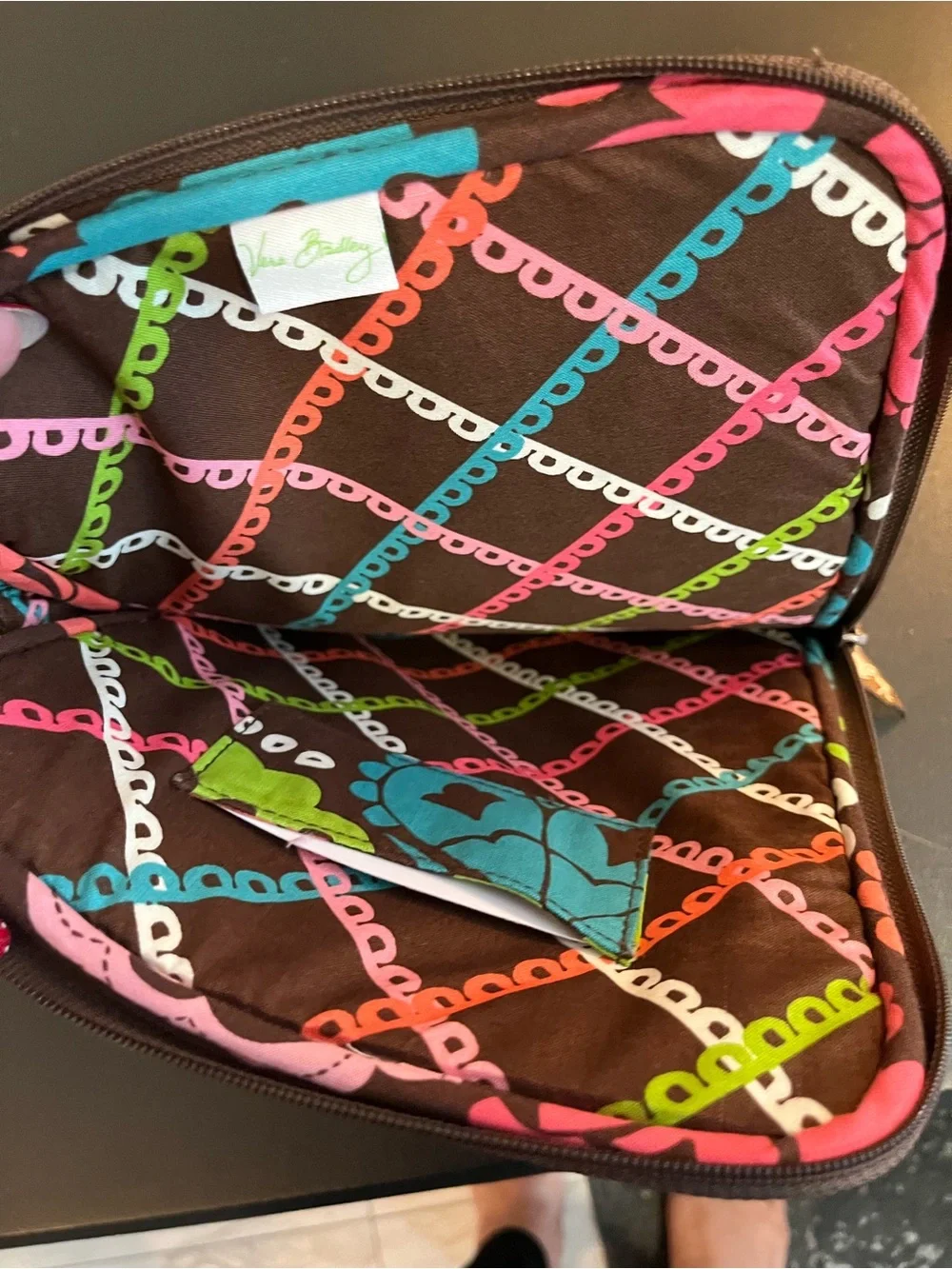 Vera Bradley Quilted Floral Tablet Sleeve in Brown, Turquoise, Lime, Pink, Coral